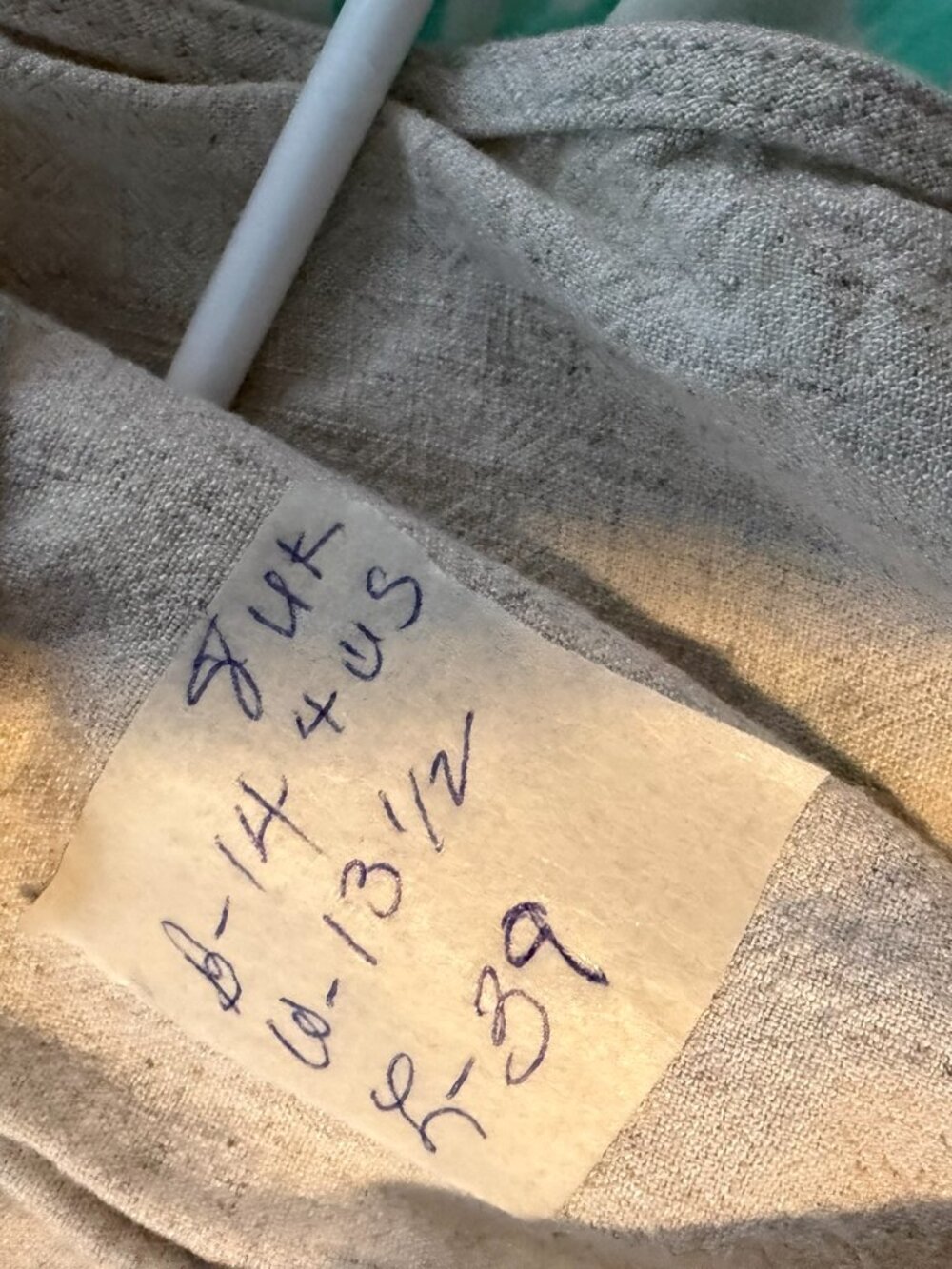 Poetry + Rye Women’s Size 8 Beige Linen Blend Midi Dress Button Front - Picture 2 of 6